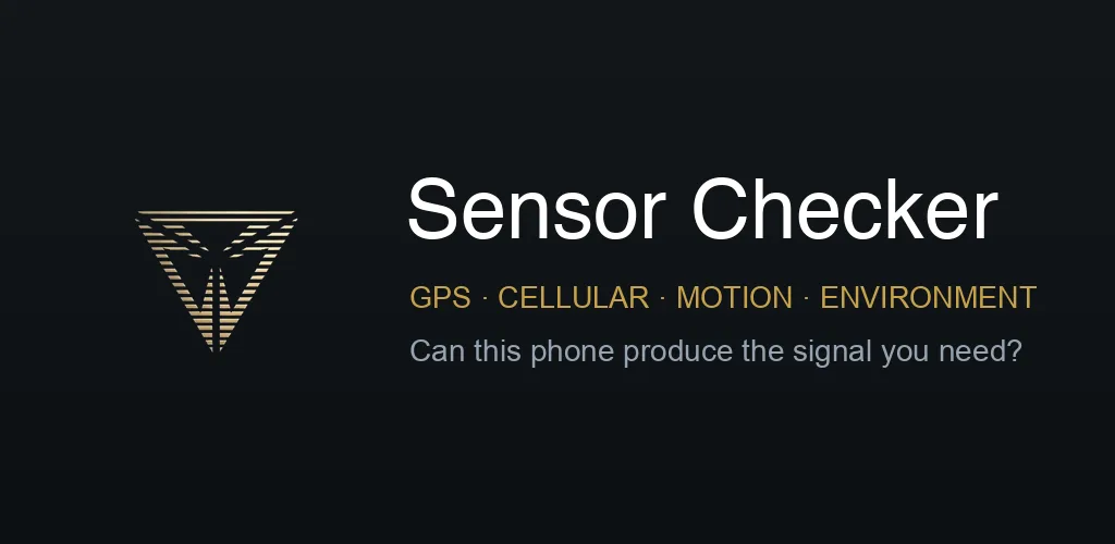 Sensor Checker — 이 폰이 그 신호를 낼 수 있나