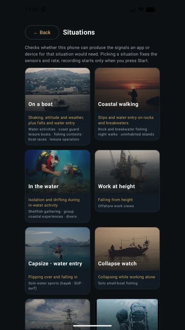 Choose a situation — ten to pick from