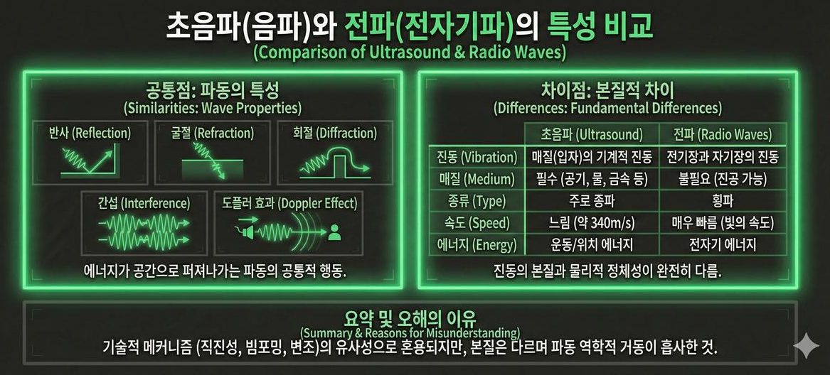 超声波（声波）与电波（电磁波）的特性比较——作为波动的共同点与本质差异